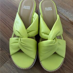 Eileen Fisher Women's Bright Yellow Sandals